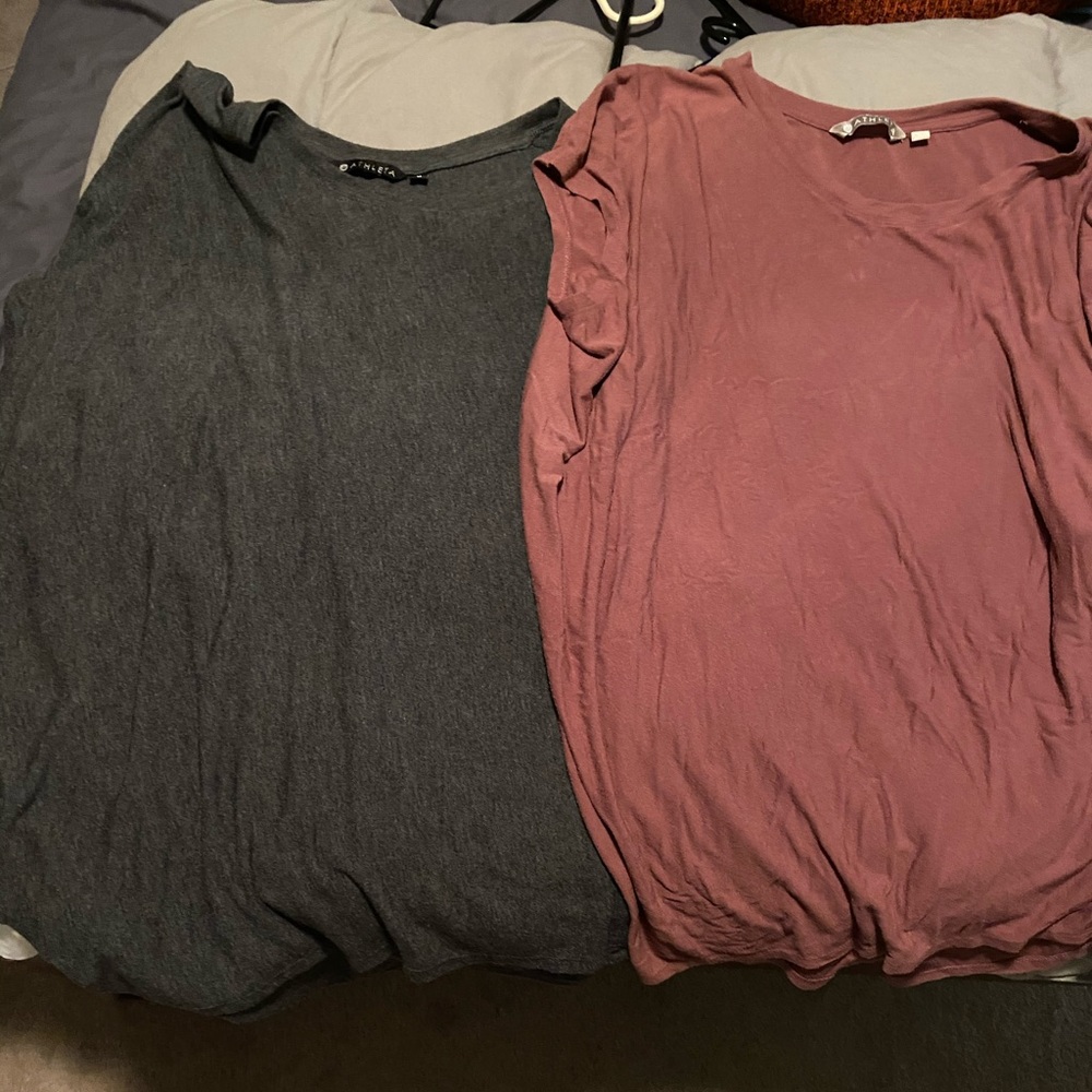 2 Athleta soft flowy tops